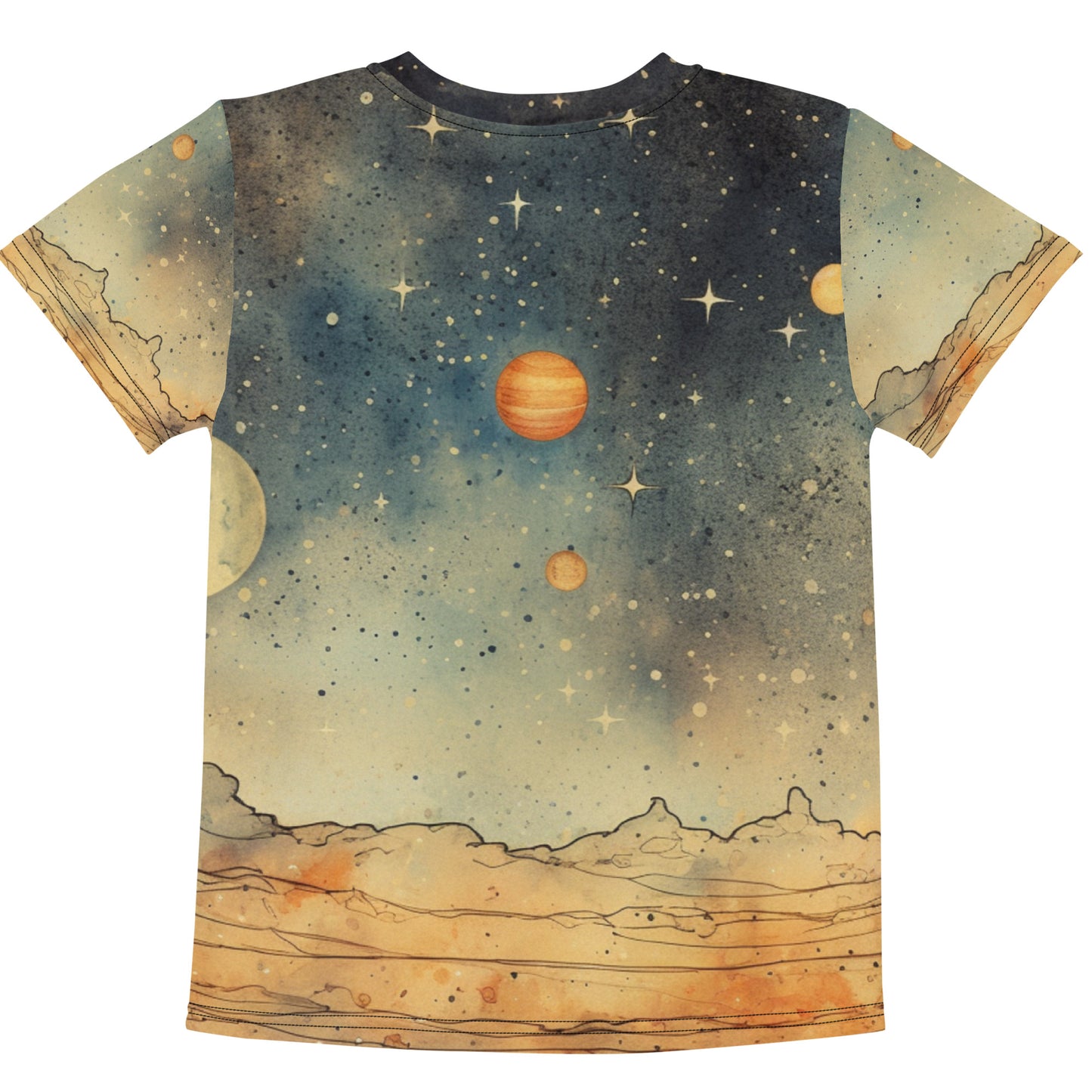 Little Boys' Crew Neck Tee- "Planet"