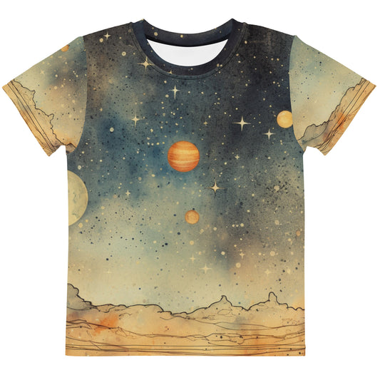 Little Boys' Crew Neck Tee- "Planet"