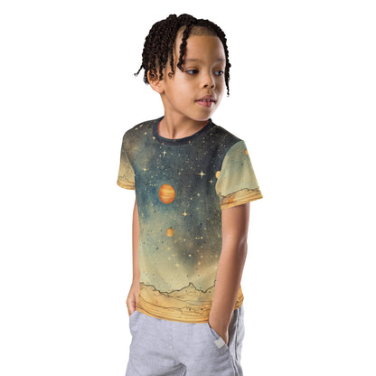 Little Boys' Crew Neck Tee- "Planet"