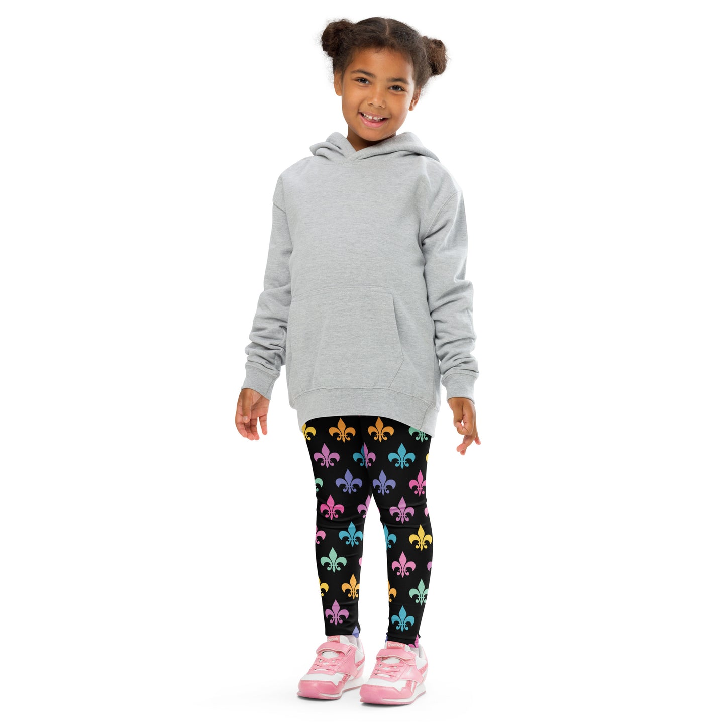 Little Girls Tights- Fleur De Lis Print