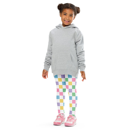 Little Girls' Leggings- Colorful Squares