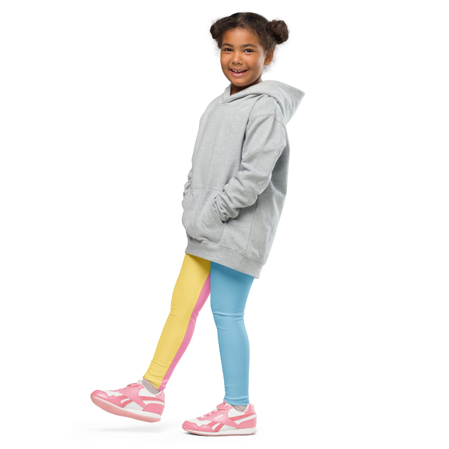 Little Girl's Leggings - Wide Striped Colored