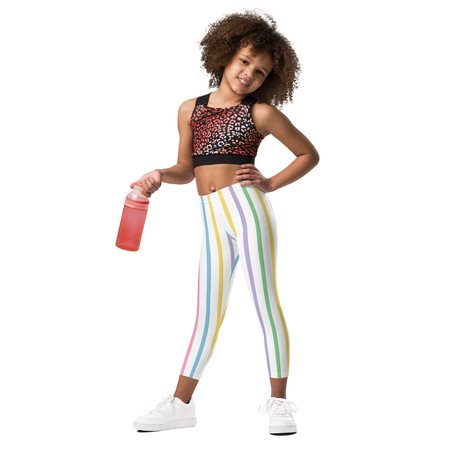 Little Girls'  Leggings Colored Lines