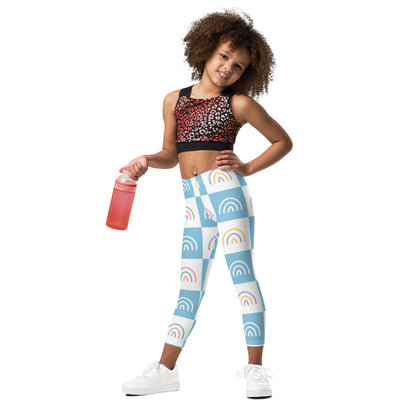 Little Girls' Leggings- Squares