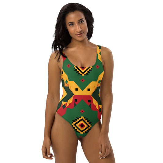 One-Piece Swimsuit -African Print