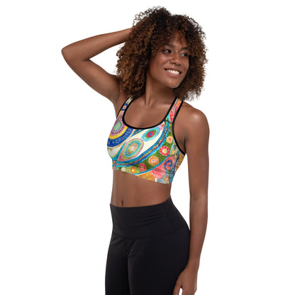 Colorful Padded Sports Bra