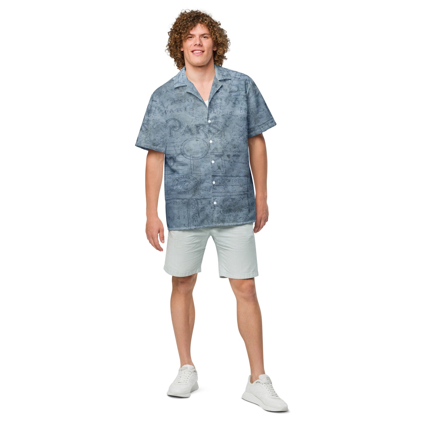 Mens Short Sleeve Button Up Shirt