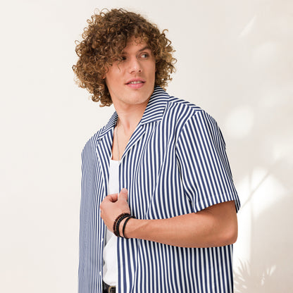 Short Sleeve Button Up Shirt "Stripes"