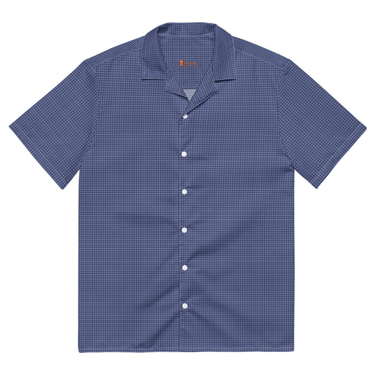 Short Sleeve Button Up Shirt "Small Squares"