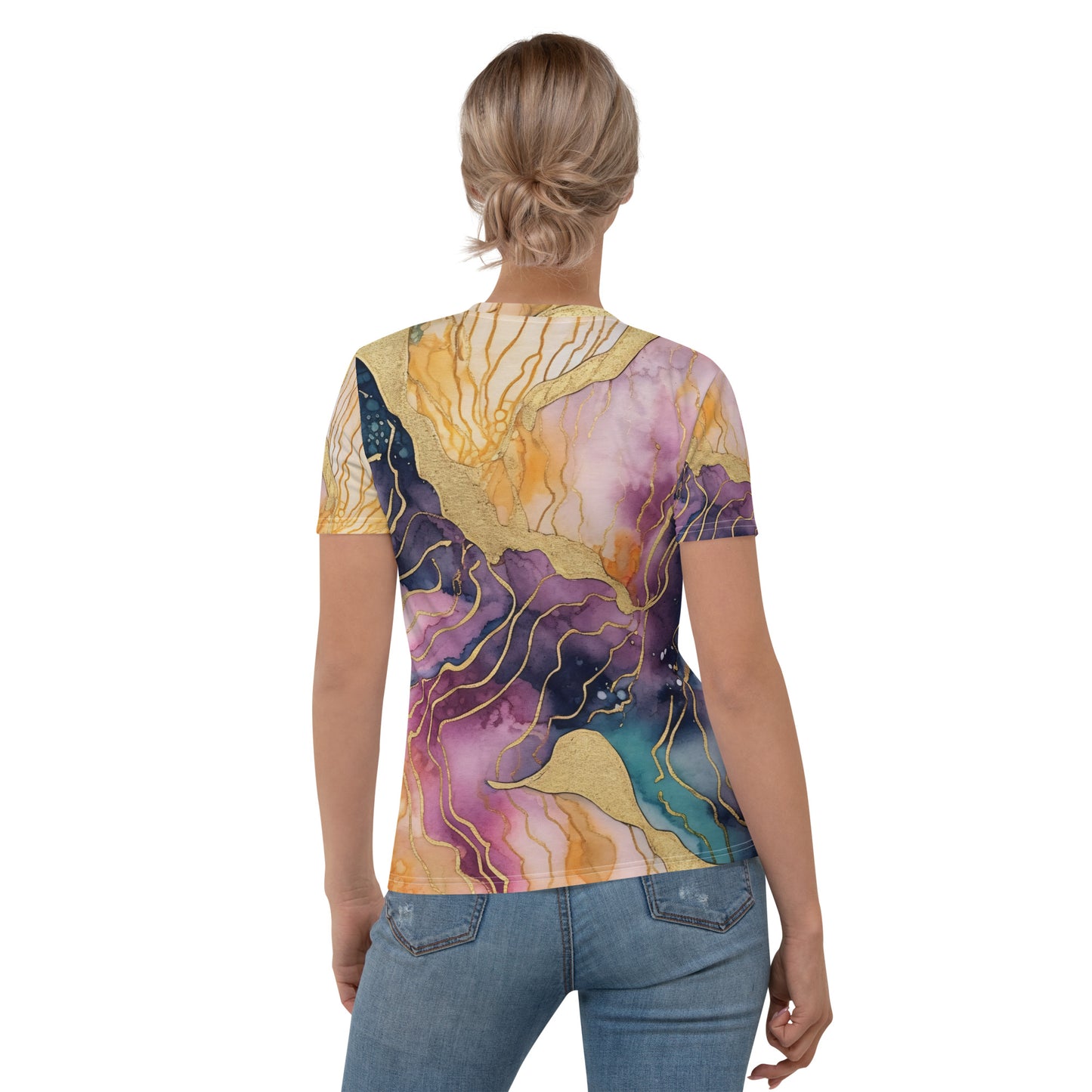 Women's Abstract Color Splash Tee