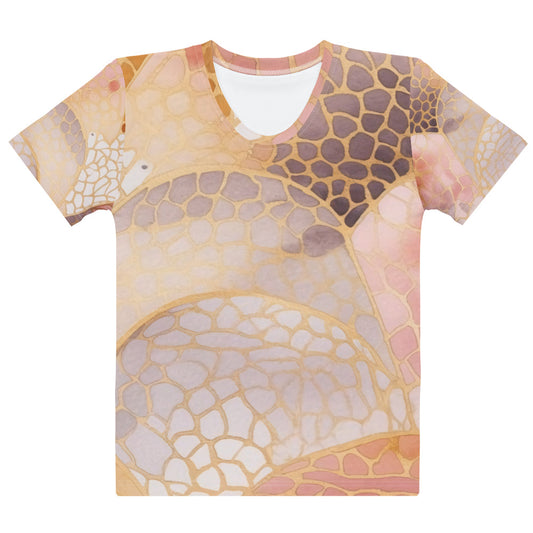 Womens Opal Design  Earth Tone Tee Shirt