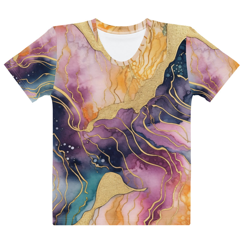 Women's Abstract Color Splash Tee