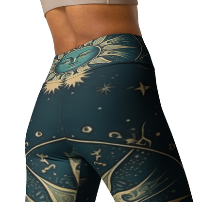 Yoga Leggings - Moon and Stars