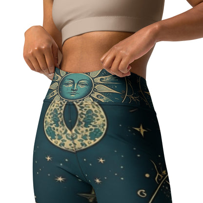 Yoga Leggings - Moon and Stars