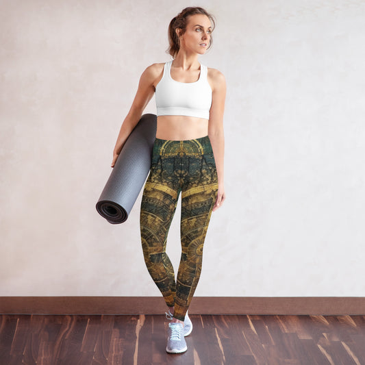 Steampunk Design | Women's Yoga Leggings| Womens Exercise Tights