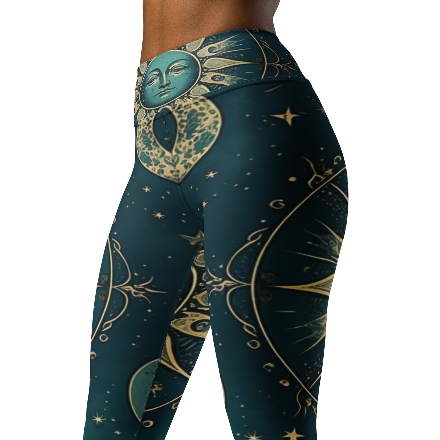 Yoga Leggings - Moon and Stars