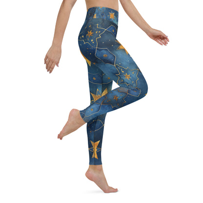 Womens Yoga Tights | Arabian Nights Sky Yoga Leggings | By Zaneemo