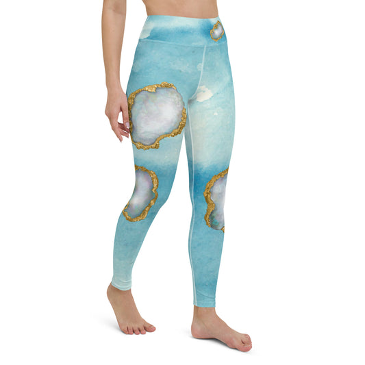 Gold and Pearl Nuggets Yoga Leggings