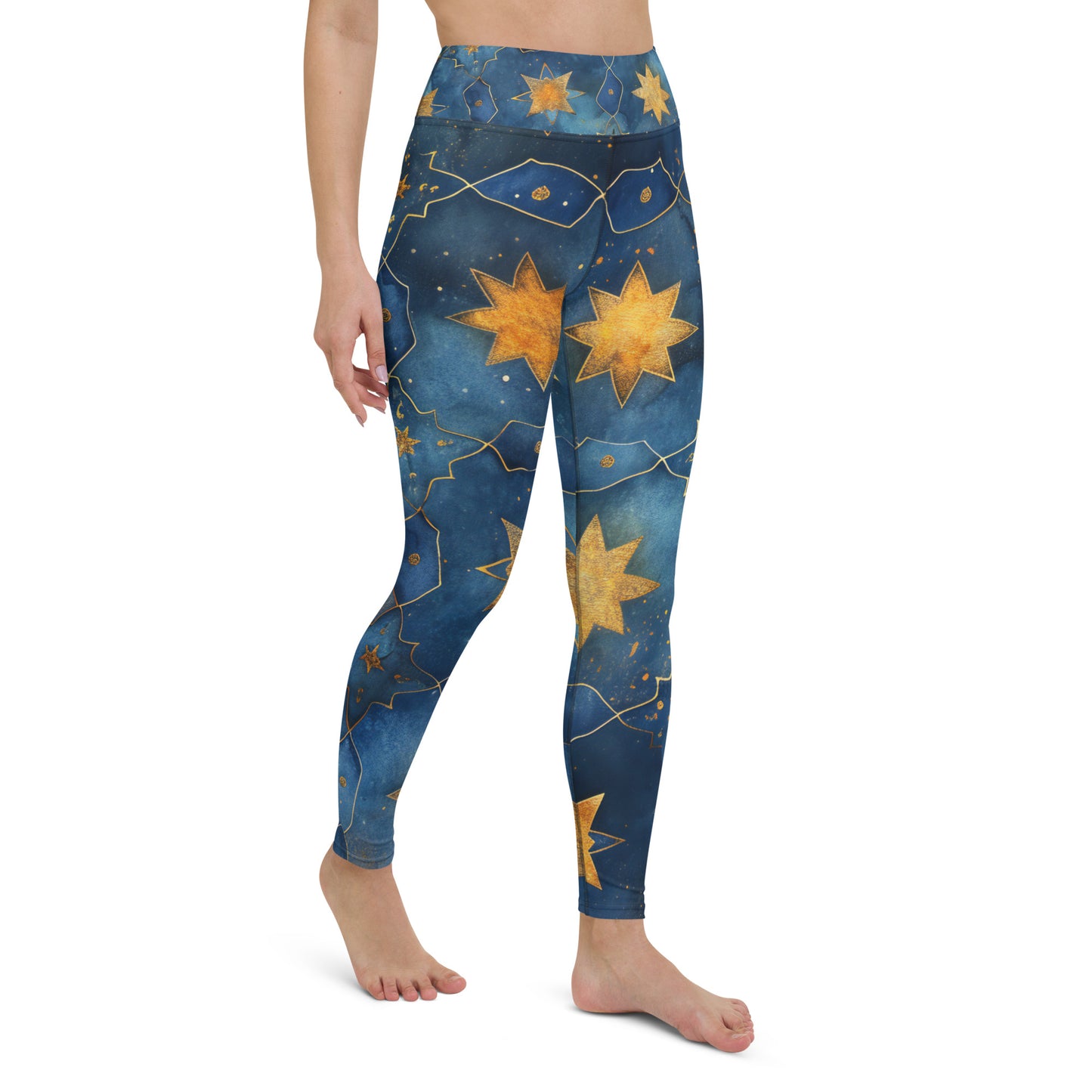 Womens Yoga Tights | Arabian Nights Sky Yoga Leggings | By Zaneemo