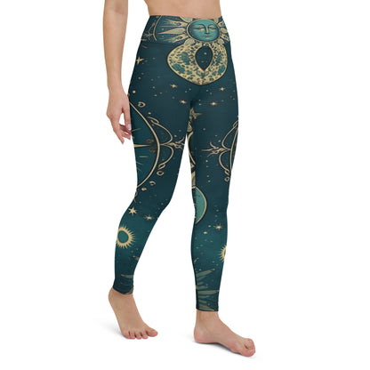 Yoga Leggings - Moon and Stars