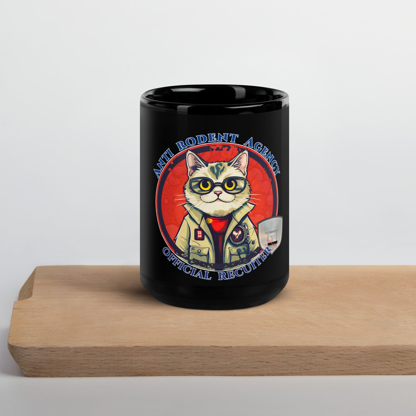 "Anti Rodent Agency" Funny Coffee Mug | Black Ceramic Mug | Zaneemo