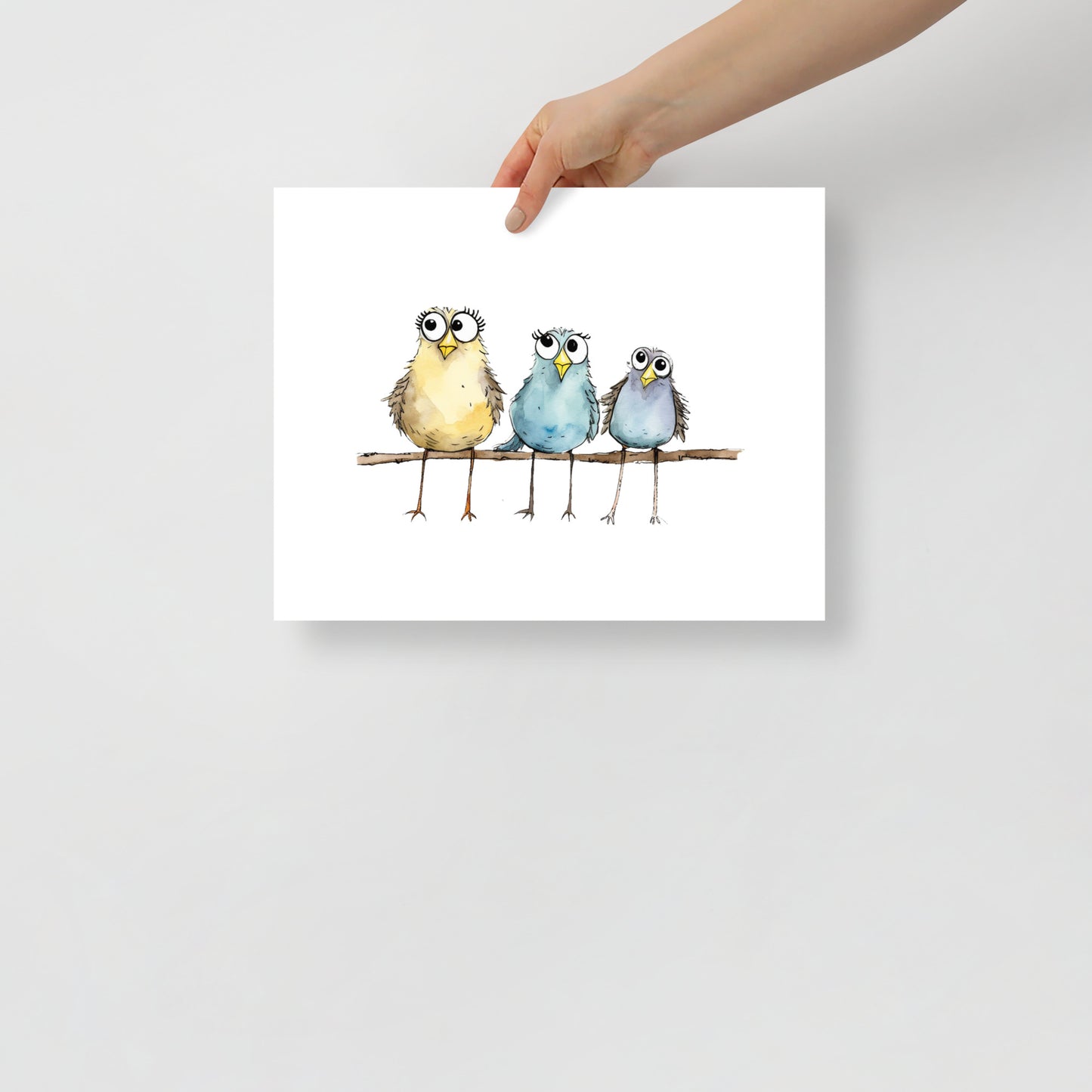 Cute And Crazy Birds Wall Art