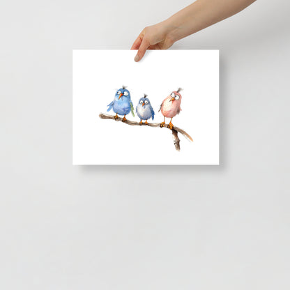 Cute But Crazy Birds Wall Art