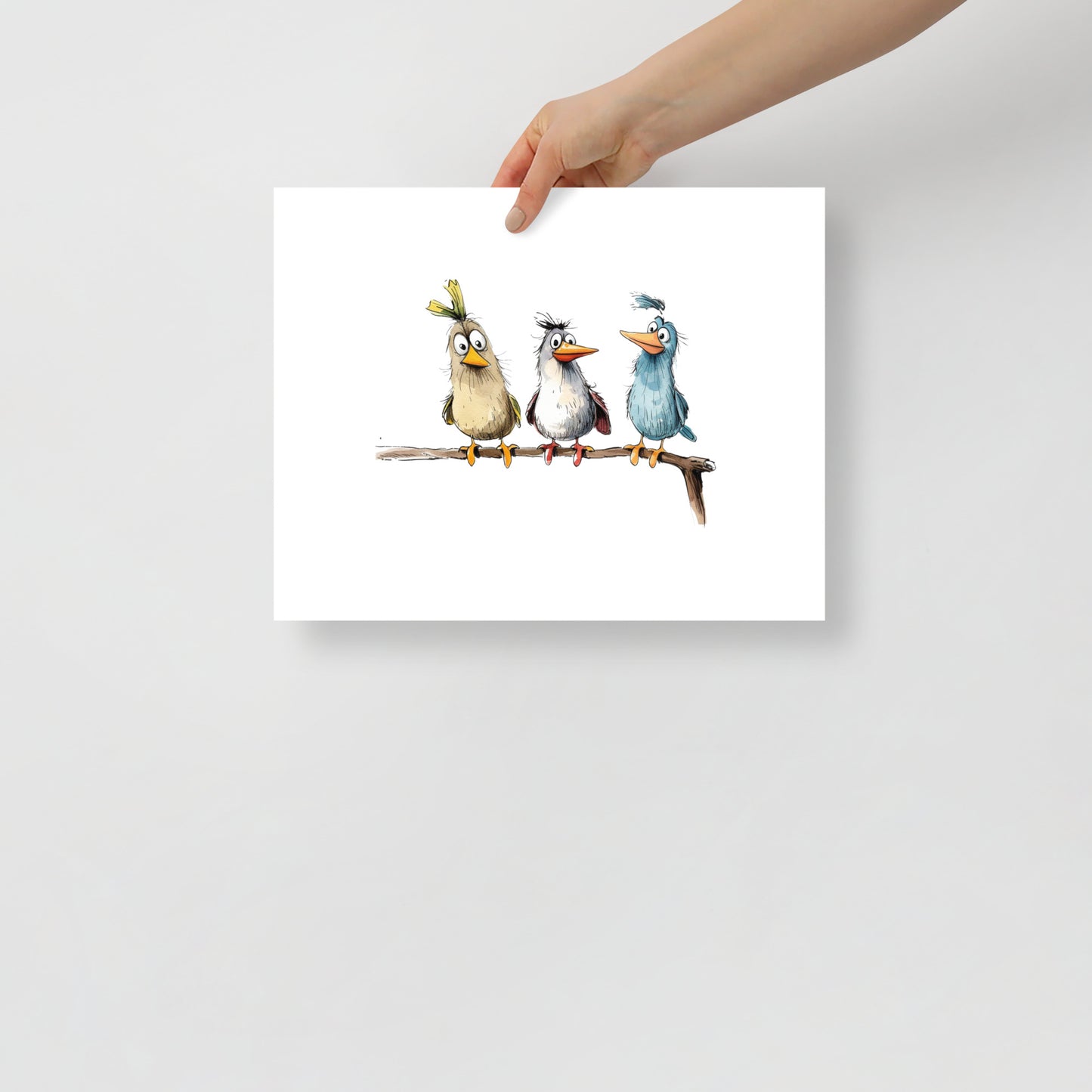 Cute But Crazy Birds Wall Art