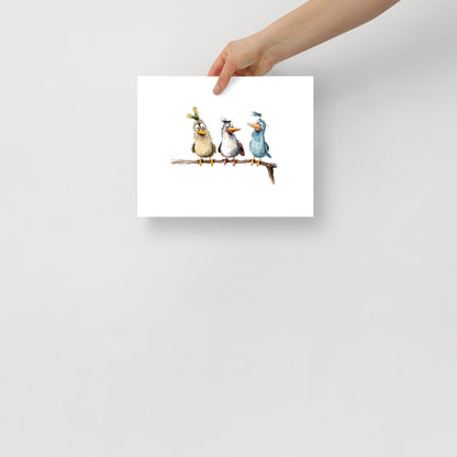 Cute But Crazy Birds Wall Art