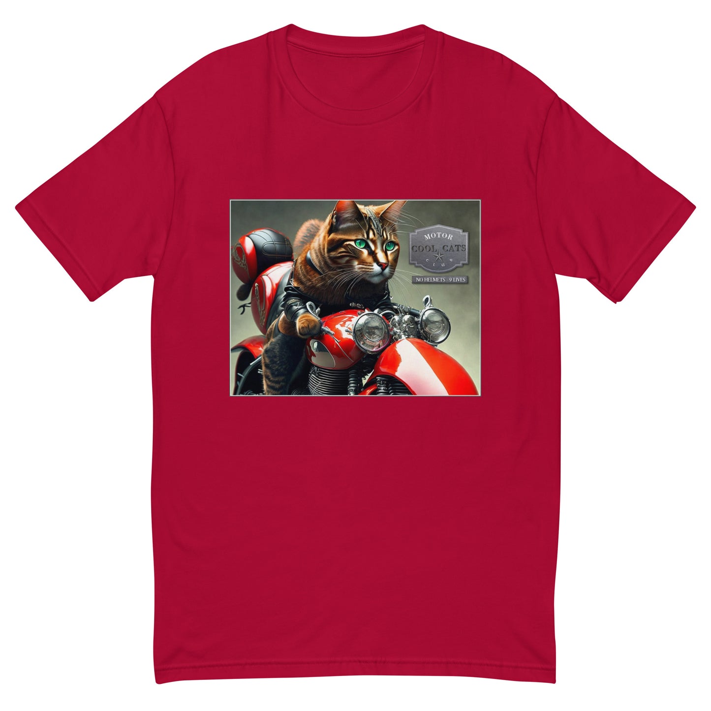 "Biker Cat" Funny Men's Tee | Men's Funny Tee for Cat Owners | By Zaneemo