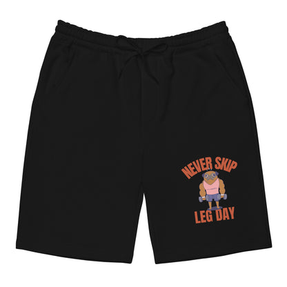 Men's Gym Shorts-"Never Skip Leg Day"