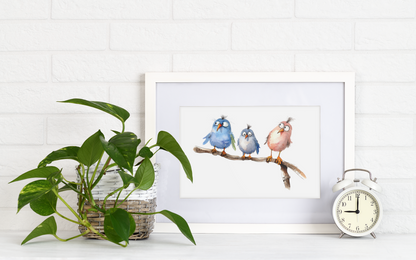 Cute But Crazy Birds Wall Art