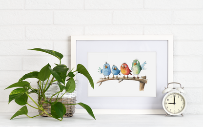 Cute But Crazy Birds Wall Art