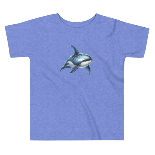 Toddler Tee Shirt With Baby Whale Print | Zaneemo