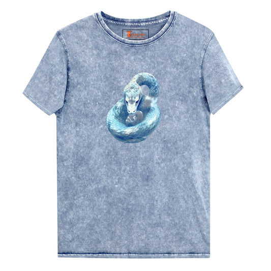 Men's Indigo Denim Snake T-Shirt