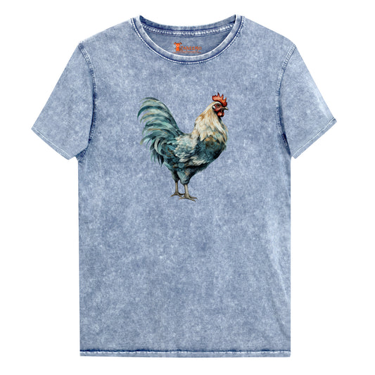 Denim T-Shirt - Rooster