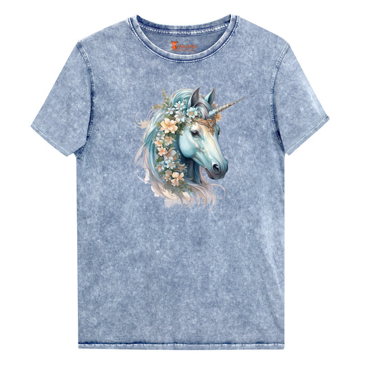 Denim T-Shirt - Unicorn