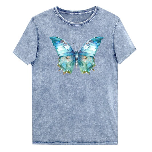 Denim T-Shirt - Butterfly