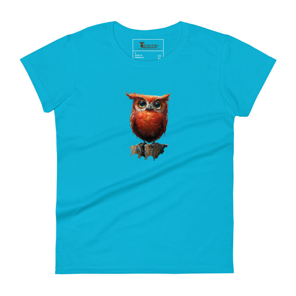 Owl On A Stump Women's T Shirt