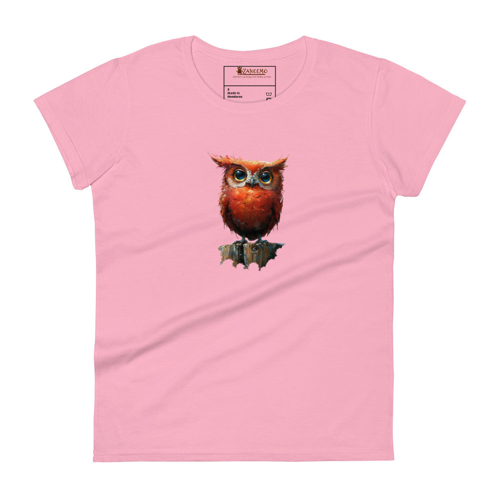 Owl On A Stump Women's T Shirt