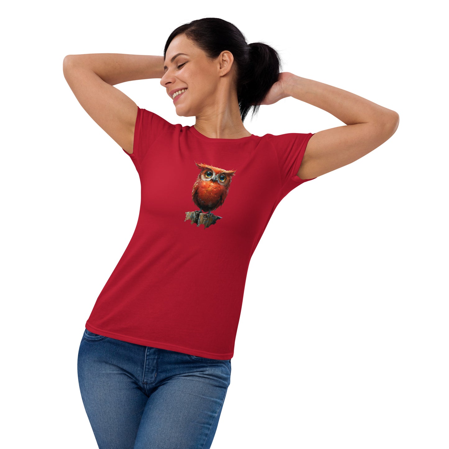 Owl On A Stump Women's T Shirt