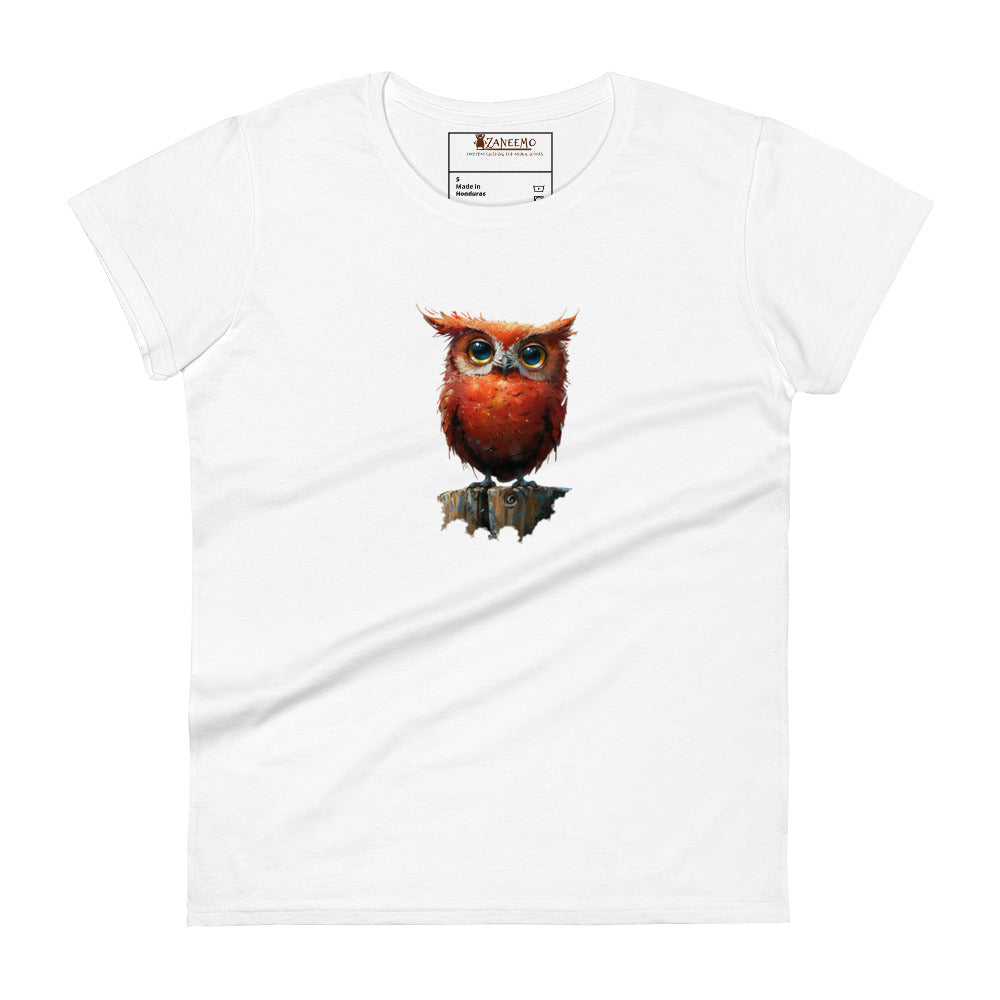 Owl On A Stump Women's T Shirt