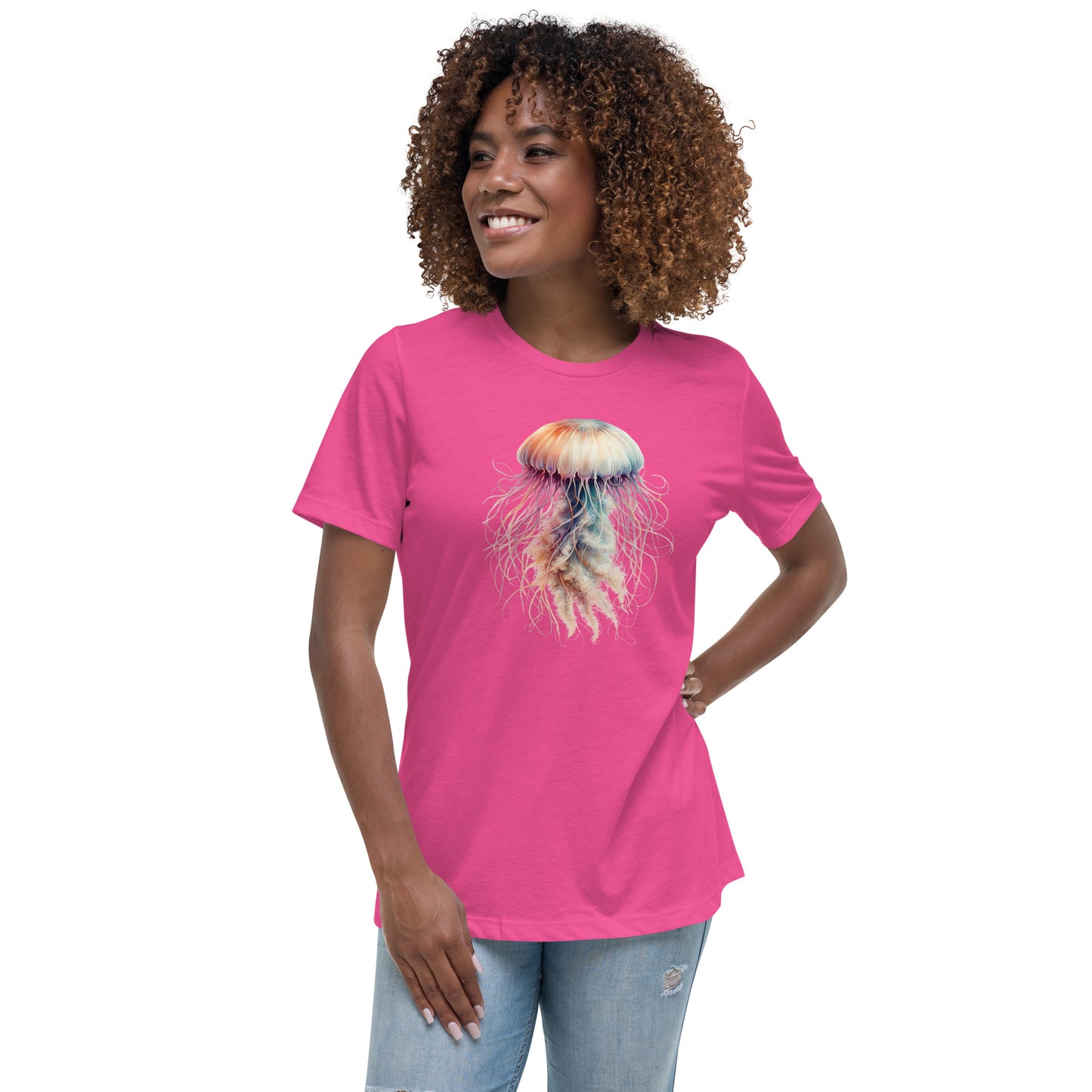 Women's T-Shirt | Beautiful Jellyfish Print Tee | By Zaneemo