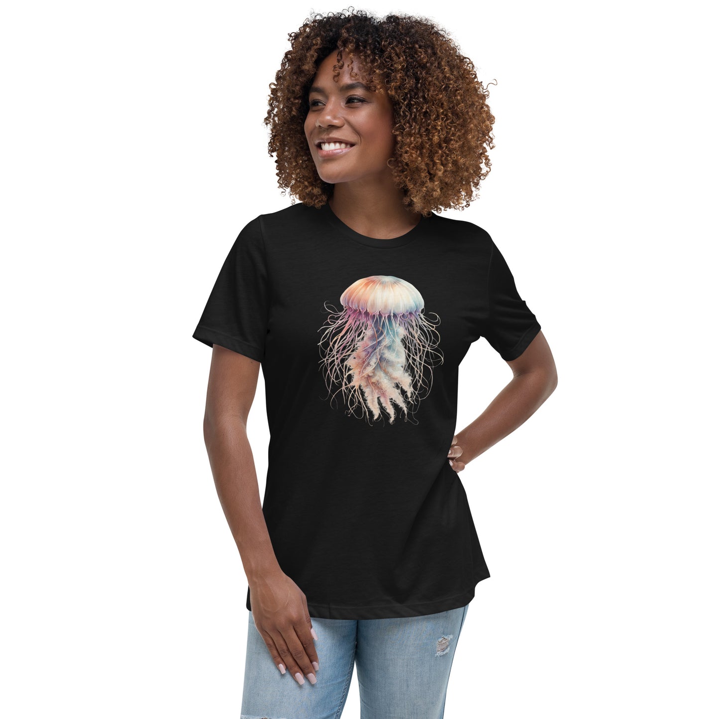 Women's T-Shirt | Beautiful Jellyfish Print Tee | By Zaneemo