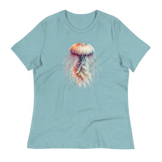 Women's T-Shirt | Beautiful Jellyfish Print Tee | By Zaneemo