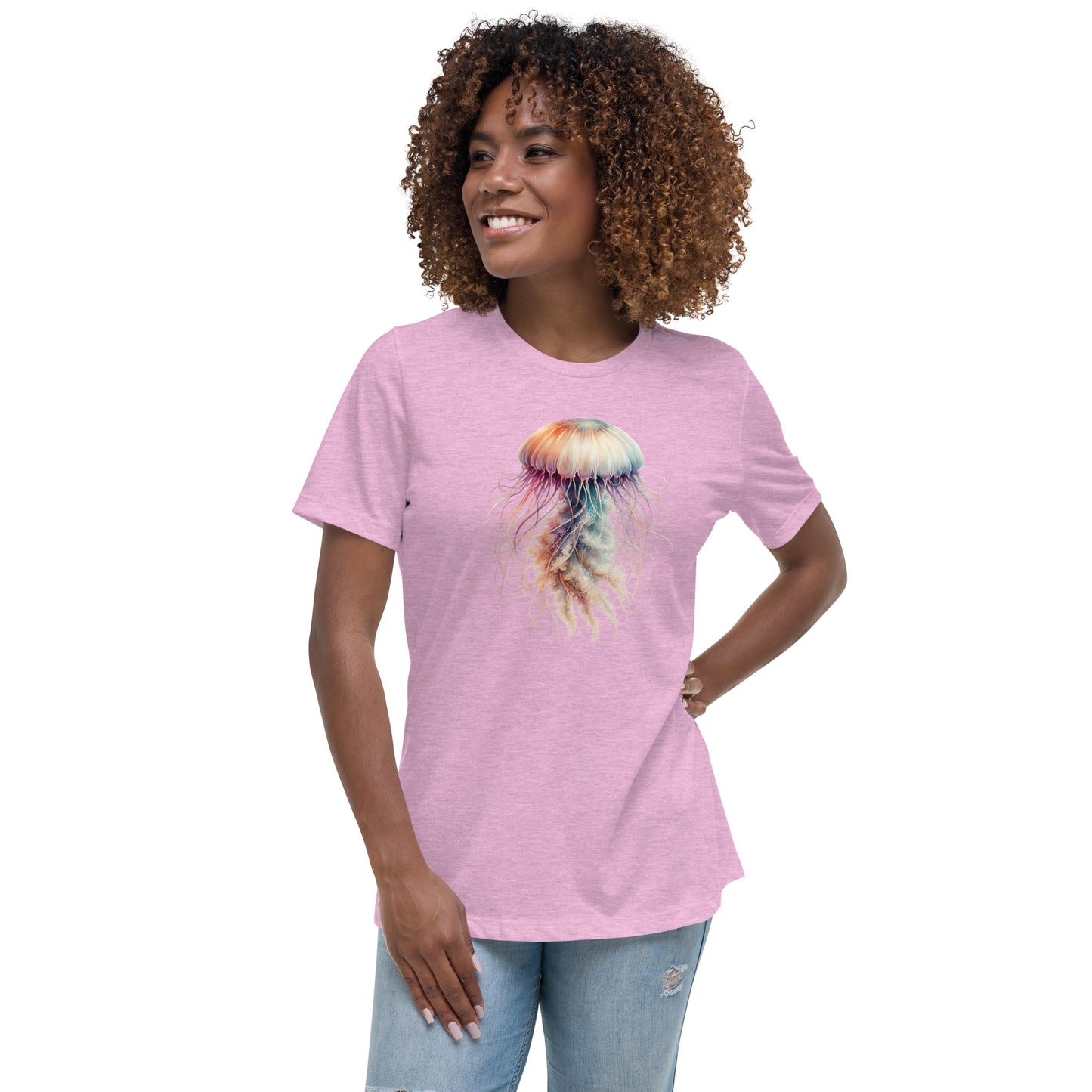 Women's T-Shirt | Beautiful Jellyfish Print Tee | By Zaneemo