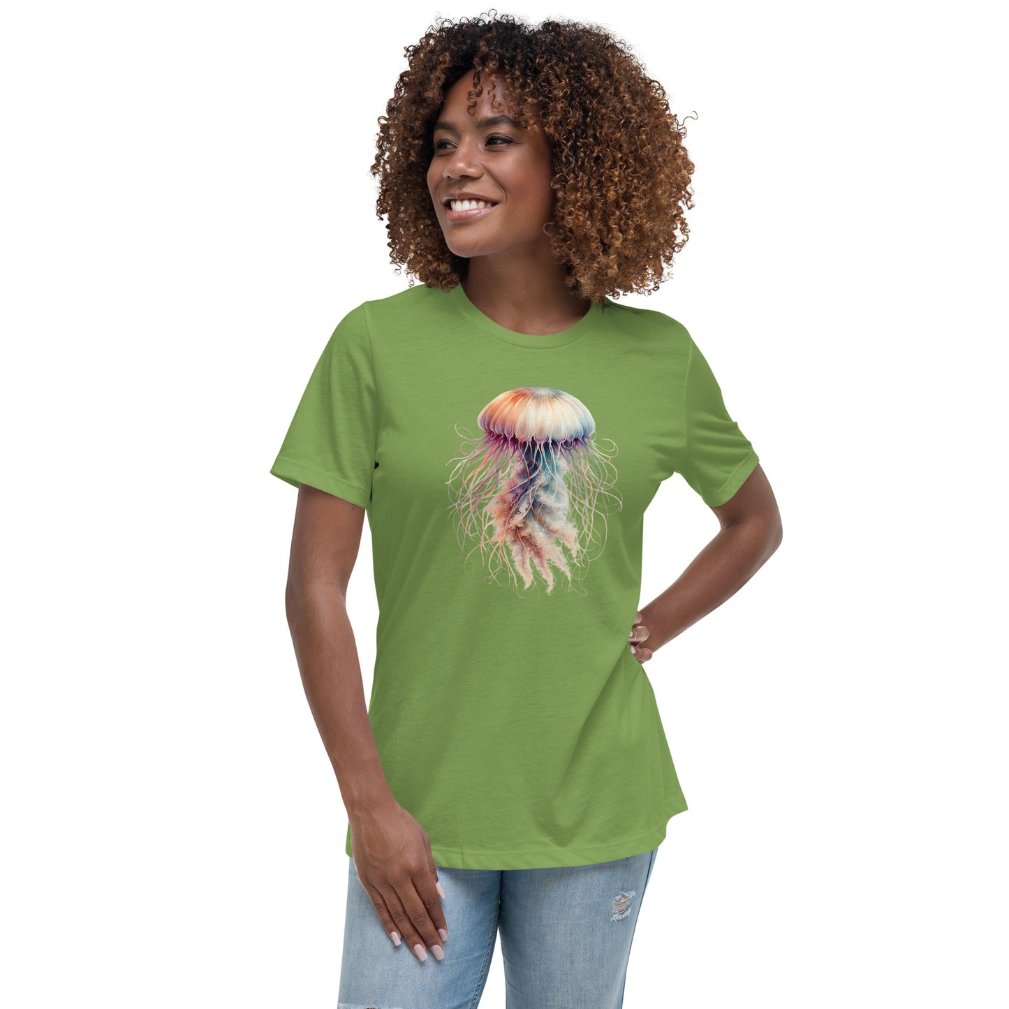 Women's T-Shirt | Beautiful Jellyfish Print Tee | By Zaneemo