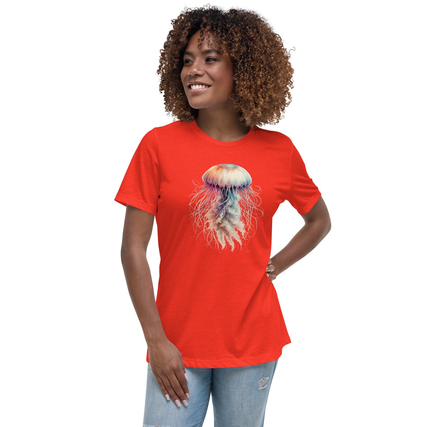 Women's T-Shirt | Beautiful Jellyfish Print Tee | By Zaneemo